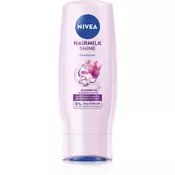 Nivea Hairmilk Natural Shine negovalni balzam za utrujene lase brez sijaja 200 ml
