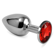 LOVETOY Plug Plug Plated Rosebud Classic z rdečo velikostjo dragulja S, (21086867)
