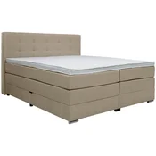 Moderano BOXSPRING POSTELJA 160 cm x 200 cm , tekstil sivobež