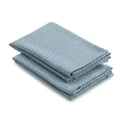 Kela Kuhinjska krpa CAJA, 2 kos, 55 % bombaž/45 % bambus, svetlo modra, 32 x 32 cm