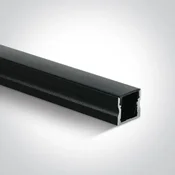 ALU PROFIL ZA LED TRAKU (max.12mm) 17×15×2000mm NADGRADNI CRNI