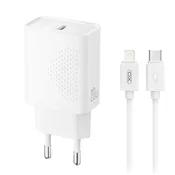 XO L160 20W Type-C Fast Charger + Lightning cable