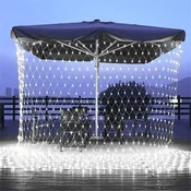 Solarne LED mrežaste lampice bele boje