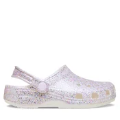 CROCS Natikači Classic Fantasy Glitter Clog K 212561 Bela