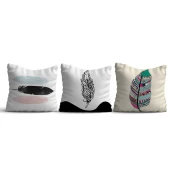 Aberto Design HMI KIR 115 Set od 3 dekorativna jastuka, 43 x 43 cm, Šareni