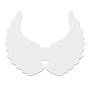 shumee Bela angelska krila MDF božično darilo makrame okrasna krila