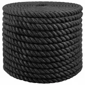 vidaXL Vrv iz jute 20 Črna 100% Tossa jute