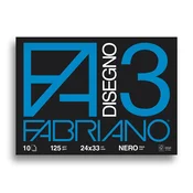 Fabriano nero 3 blok za crtanje 24x33cm 10 listova ( 190067 )