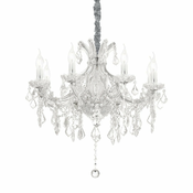 Ideal Lux - Kristalni lestenec na verigi NAPOLEON 8xE14/40W/230V pr. 67 cm krom