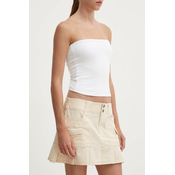 Suknja Hollister Co. boja: bež, mini, ravna, KI343-4091