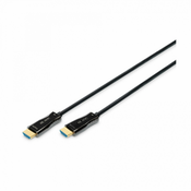 HDMI AOC hybrid-fiber connection kabel, Type A M/M, 20m, UHD 4K@60Hz, gold, bl