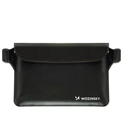 WOZINSKY Wozinsky WWS-01 vodotesna torbica okoli pasu, PVC, črna