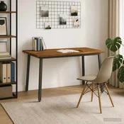vidaXL Jedilna miza z naravno robom 140 x 90 x 75 cm Naravna