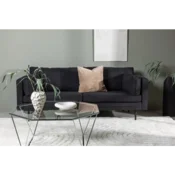 Venture Design Sofa Boom 90x203x84 cm črna
