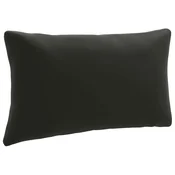 Vidaxl Hrbtna blazina PUTTEN 100% poliester Črna 80 x 40 x 15 cm