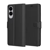 Etui Techsuit Leather Folio za Samsung Galaxy S25 Edge - črn