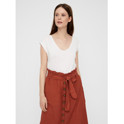 PIECES Majica PCKAMALA TEE NOOS, bela