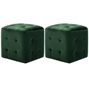 Vidaxl Nočne omarice 2 kosa 30x30x30 cm žametno blago