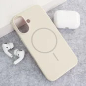 Maska Mag Case Nanobeats za iPhone 16 krem