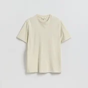 Reserved - Regular fit majica kratkih rukava s mešavinom lana