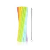 shumee slamice za večkratno uporabo, različne barve 9x240mm 17 kosov + čopič RW-17KS