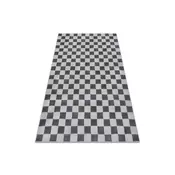 RugsX Preproga AURA EB112 siva - Šahovnica, strukturna, moderna 120x170 cm, (5000209202)