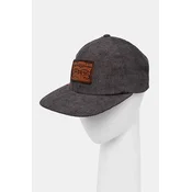 Baseball kapa iz rebrastega žameta Levis siva barva, 000A9-0004