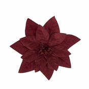Rayher. Žametni cvet božične zvezde, 16cm, bordo rdeč