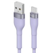 USB-A u USB-C kabel za punjenje i podatkovni Ringke Pastel 12W - 2m - ljubicasti