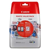 Komplet 2 kartuš Canon PG-545XL + CL-546XL/8286B011 + 50xFOTO PAPIR - črna XL, barvna XL