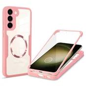Hibridni Full body ovitek Techsuit ColorVerse 360 MagSafe za Samsung Galaxy S23 Plus - pink