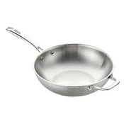Wok pan, 3-Ply, stainless steel, 28 cm, Planet Inox - Monix