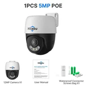 KJB PoE PTZ IP kamera 5 MP z barvnim nočnim vidom in dvosmernim zvokom