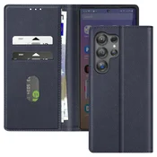 AVIZAR Ohišje za Samsung S25 Ultra Clap Wallet and Video Holder, Modra noč, (5000013015)