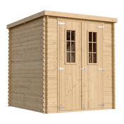 Timbela Lesena vrtna lopa - 204x204xH200 cm/3.53 m2 - Vrtna hiša s podi - TIMBELA M309C+M309G, (21780523)
