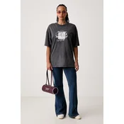 HUGO Jeans hlače Gelissa_4_B  50569843 Mornarsko modra Flare Fit
