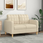 shumee Kavč dvosed krem 120 cm blago