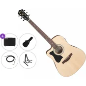 Ibanez V40LCE-OPN Premium SET Open Pore Natural Elektroakustična dreadnought