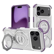 Hibridni ovitek Carbon Shield Pro za iPhone 17 Pro Max - purple transparent