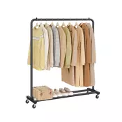 Songmics Oblečni regal 38x110x1415 cm Črn