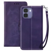 AVIZAR Denarnica etui Oppo A6x, trak in video stojalo, Vijolična, (5000274267)