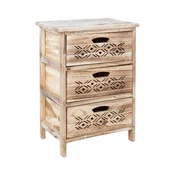 Homestar Predalnik MIHKLI 3 shranjevalne enote 40x29x58 cm naraven
