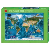 Heye puzzle 2000 pcs Map Art Satellite Map 29797