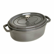 Litoželezni pekač ST2 Staub La Cocotte 4.2 L, ovalen, siv
