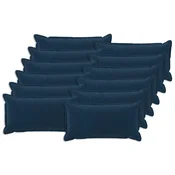 Vidaxl Prevleka za blazino 12 kos HOUTEN Modra 40 x 80 cm Mikrofibra