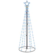 Vidaxl Novoletna jelka stožec 108 modrih LED lučk 70x180 cm
