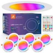6x DUSKTEC 122 mm RGB LED vgradni reflektor