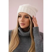 Womens cap Danuta K331 light ecru