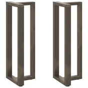 Noge za barski stol T-oblika 2 kom Crne 40x35x(110-111) cm Celik