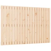 Vidaxl Stensko posteljno vzglavje 127,5x3x90 cm trdna borovina